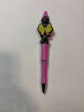 Pink pencil bow pen