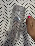 20 oz Acrylic snowglobe with handle